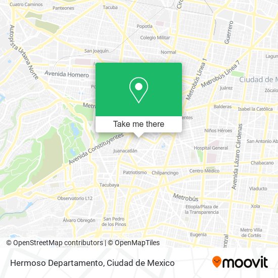 Hermoso Departamento map