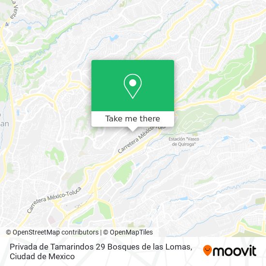 Privada de Tamarindos 29  Bosques de las Lomas map