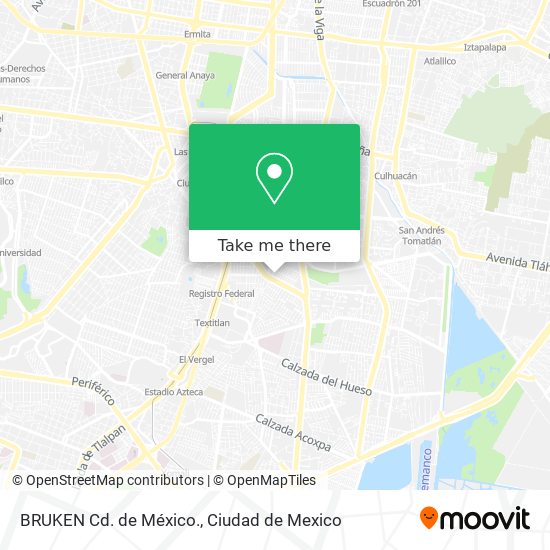 Mapa de BRUKEN Cd. de México.
