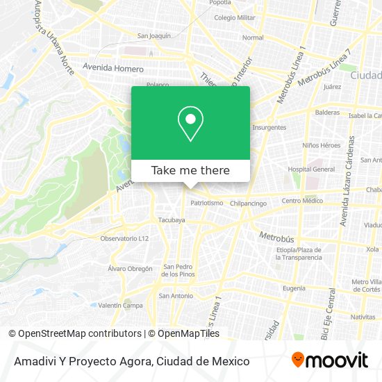 Amadivi Y Proyecto Agora map