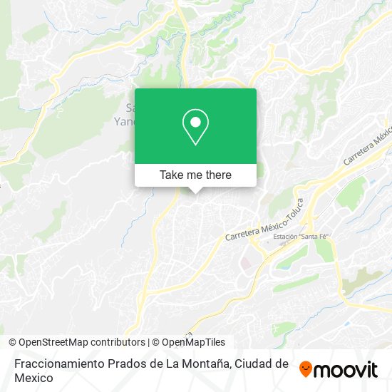 Mapa de Fraccionamiento Prados de La Montaña