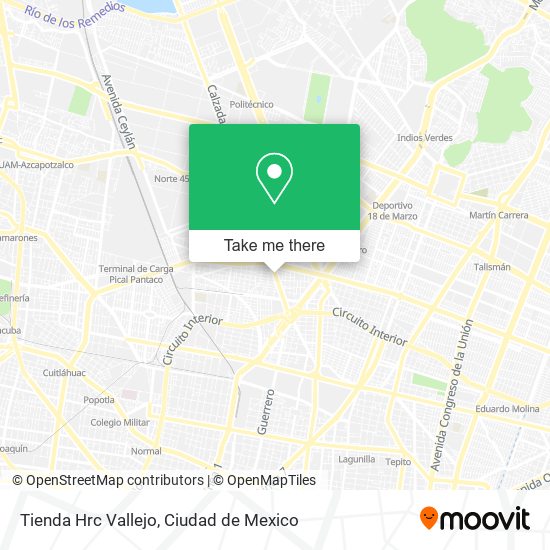 Tienda Hrc Vallejo map