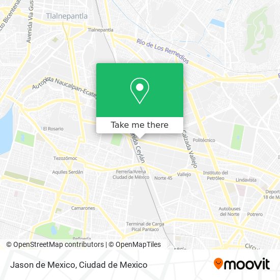 Jason de Mexico map