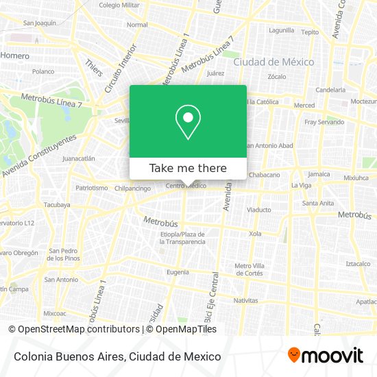 Colonia Buenos Aires map