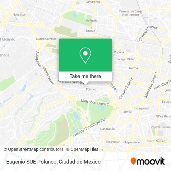 Eugenio SUE Polanco map