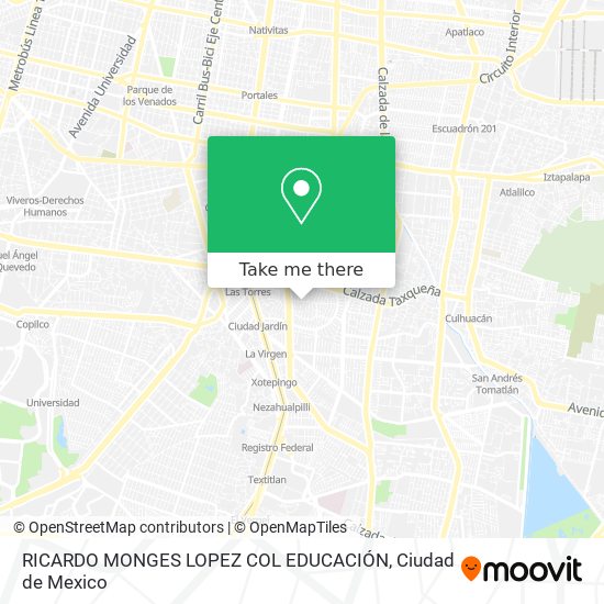 Mapa de RICARDO MONGES LOPEZ COL  EDUCACIÓN