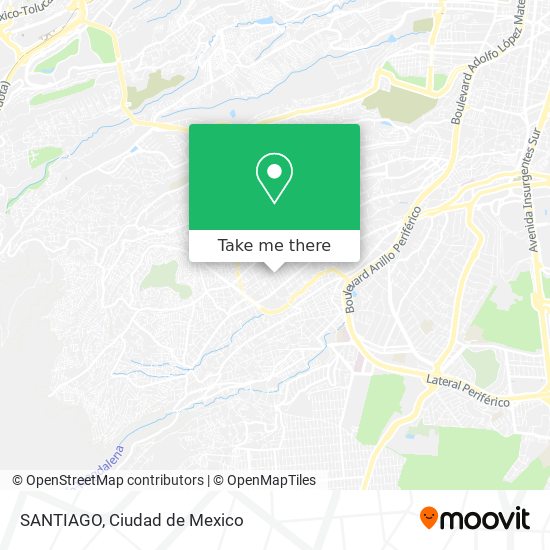 SANTIAGO map
