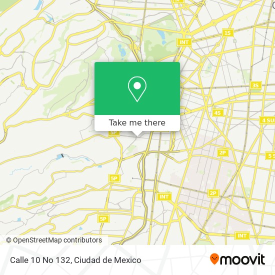 Calle 10 No 132 map