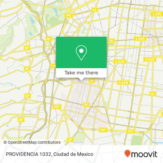 PROVIDENCIA 1032 map