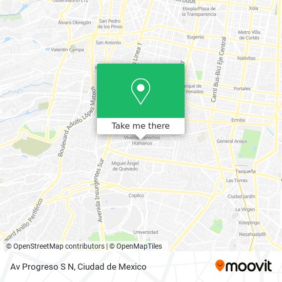 Av  Progreso S N map