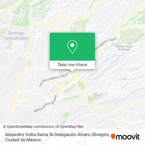 Alejandro Volta  Santa fè  Delegación Àlvaro Obregòn map