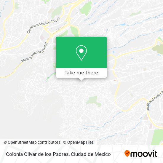 Colonia Olivar de los Padres map