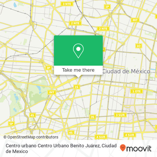 Centro urbano Centro Urbano Benito Juárez map