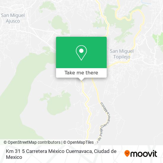 Km 31 5 Carretera México Cuernavaca map