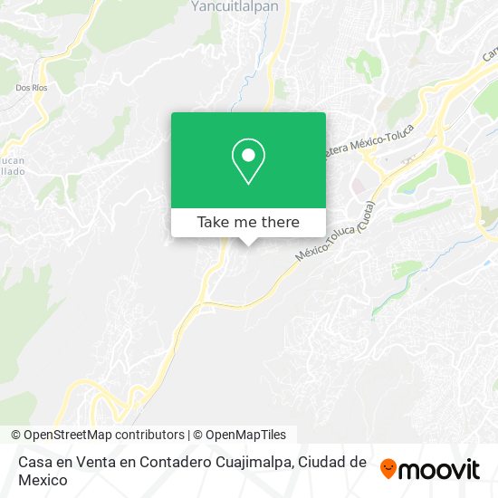 Casa en Venta en Contadero Cuajimalpa map