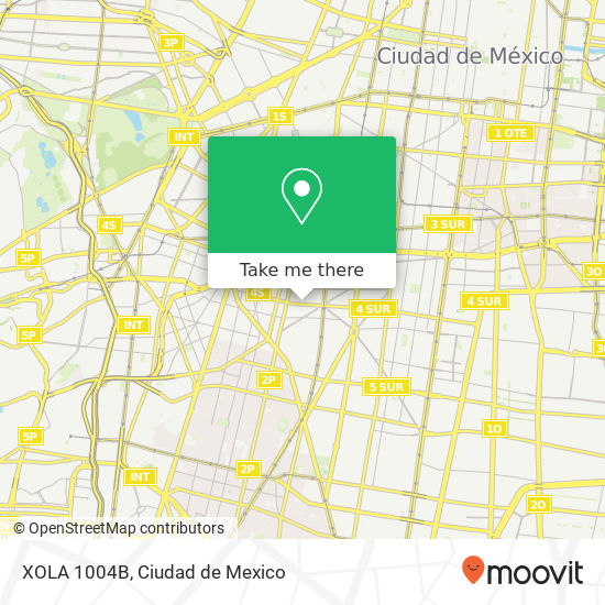 Mapa de XOLA 1004B