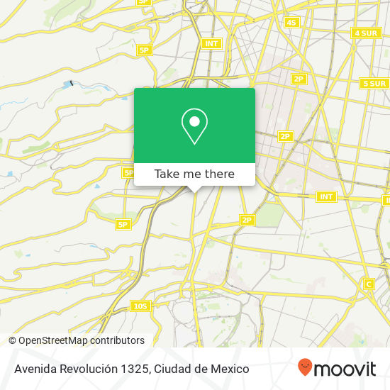 Avenida Revolución 1325 map