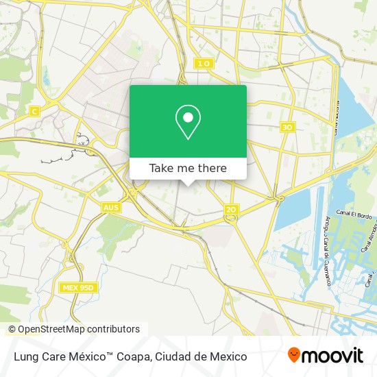 Mapa de Lung Care México™ Coapa