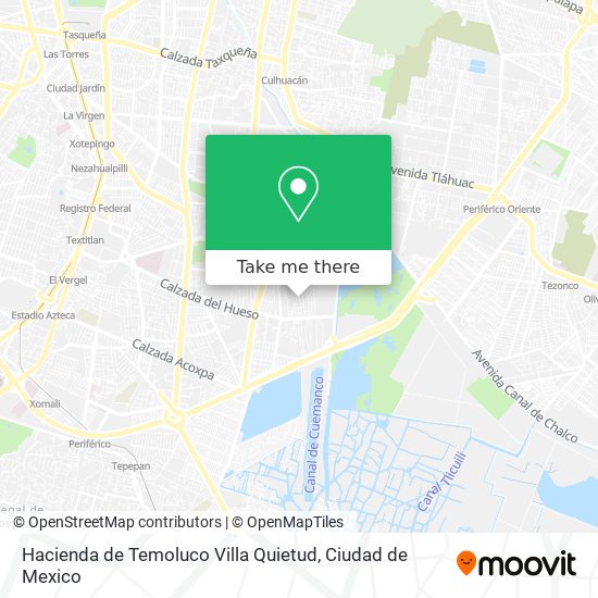 Mapa de Hacienda de Temoluco  Villa Quietud