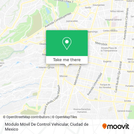 Mapa de Módulo Móvil De Control Vehicular