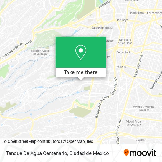Tanque De Agua Centenario map