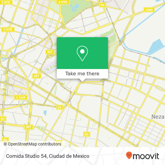 Comida Studio 54 map