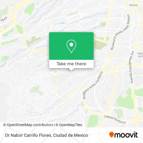 Dr Nabor Carrillo Flores map