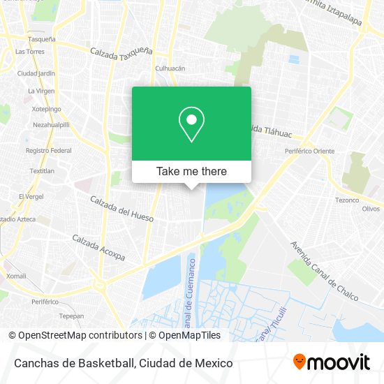 Mapa de Canchas de Basketball