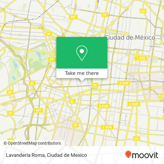 Lavandería Roma map