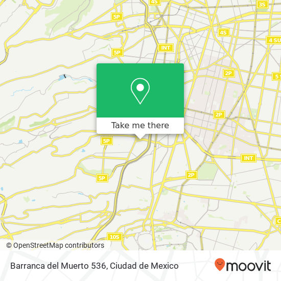 Barranca del Muerto 536 map