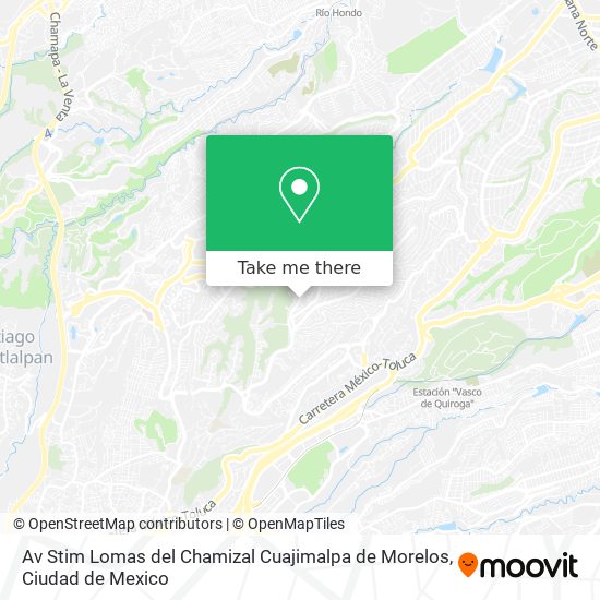 Av  Stim  Lomas del Chamizal  Cuajimalpa de Morelos map