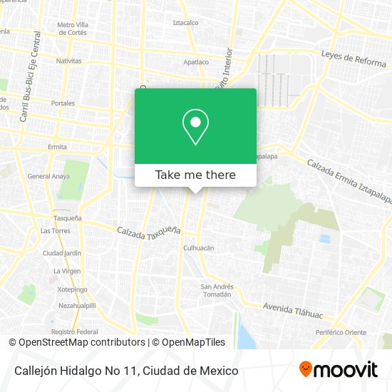 Mapa de Callejón Hidalgo No  11