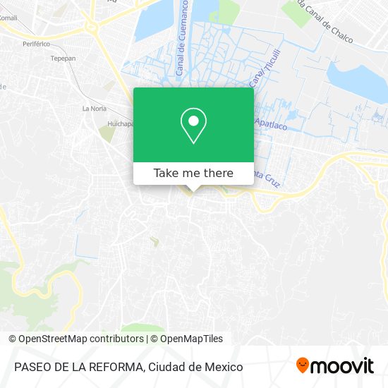 PASEO DE LA REFORMA map
