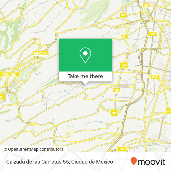 Calzada de las Carretas 55 map