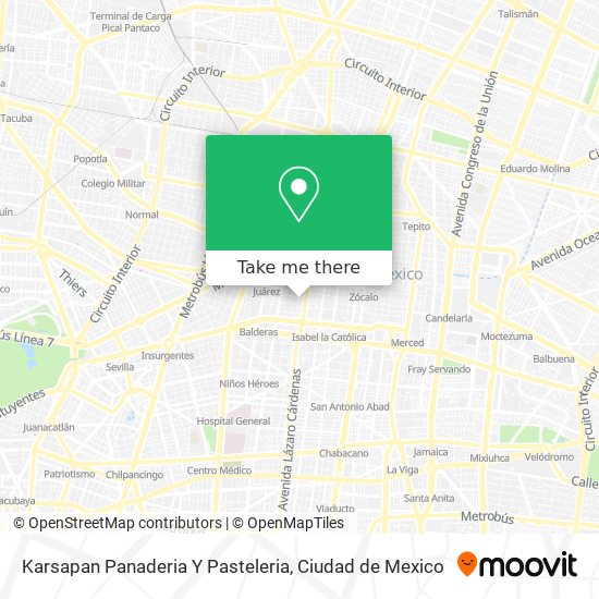 Mapa de Karsapan Panaderia Y Pasteleria