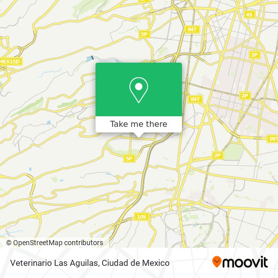 Veterinario Las Aguilas map