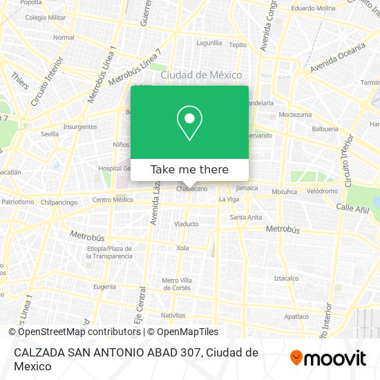 CALZADA SAN ANTONIO ABAD 307 map