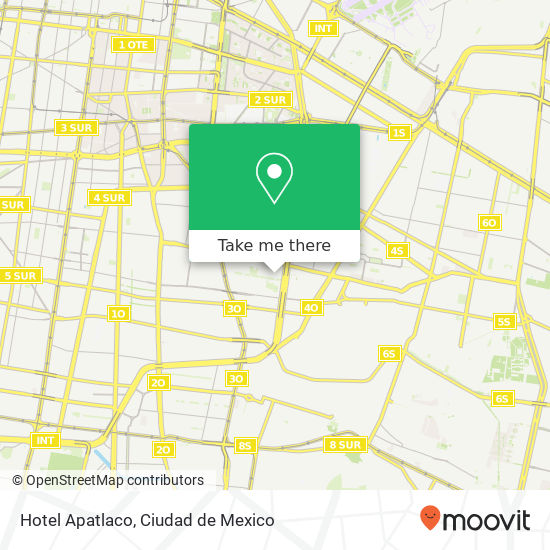 Mapa de Hotel Apatlaco