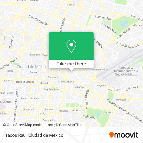 Mapa de Tacos Raul