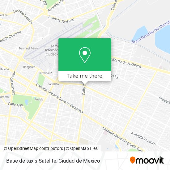 Base de taxis Satélite map