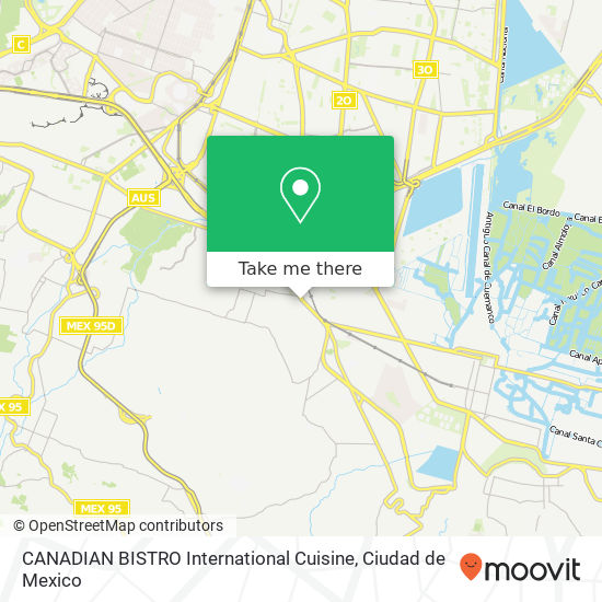 CANADIAN BISTRO International Cuisine map