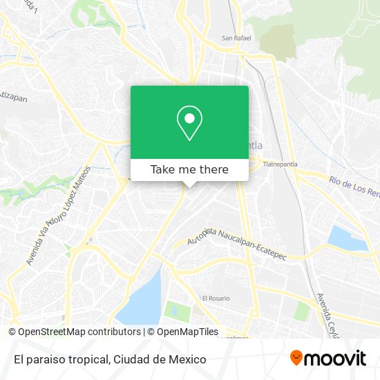 Mapa de El paraiso tropical
