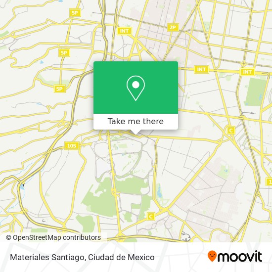 Materiales Santiago map