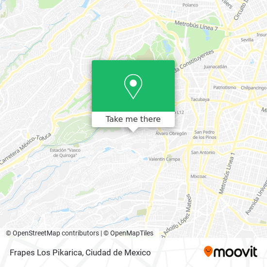 Frapes Los Pikarica map