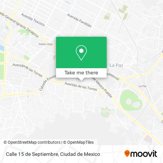 Calle 15 de Septiembre map