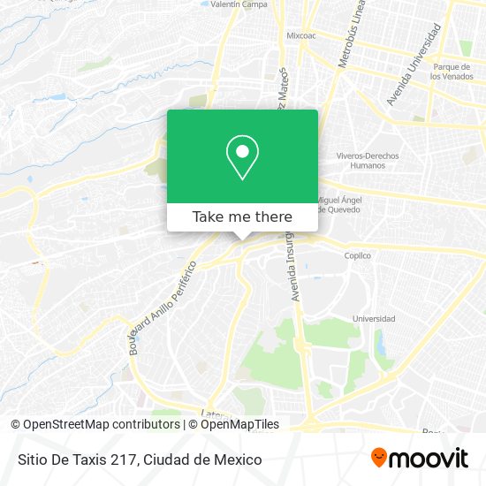 Sitio De Taxis 217 map