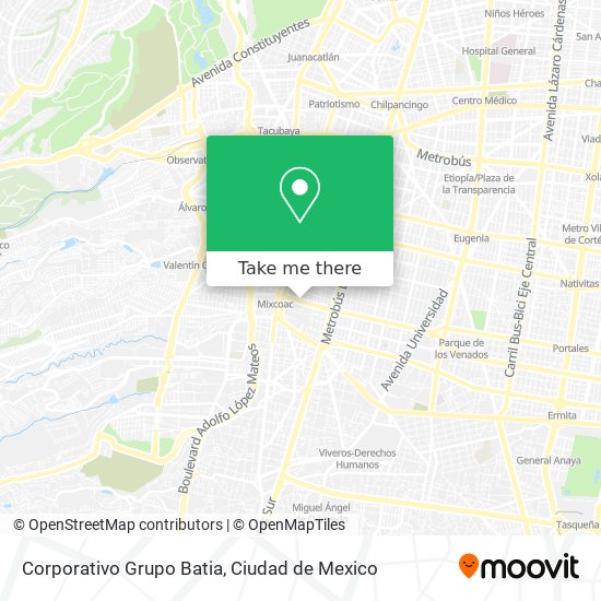 Corporativo Grupo Batia map