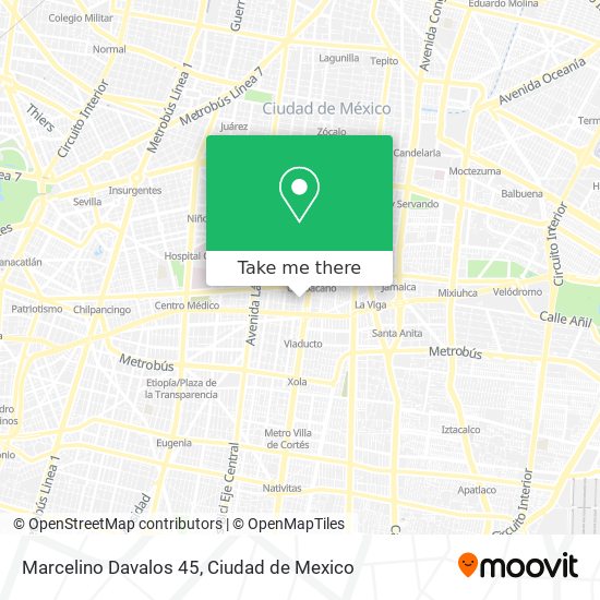 Marcelino Davalos 45 map