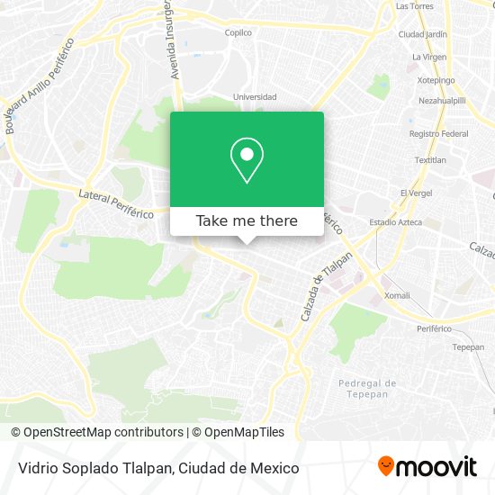 Vidrio Soplado Tlalpan map