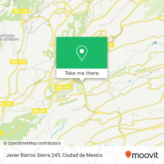 Javier Barros Sierra 245 map